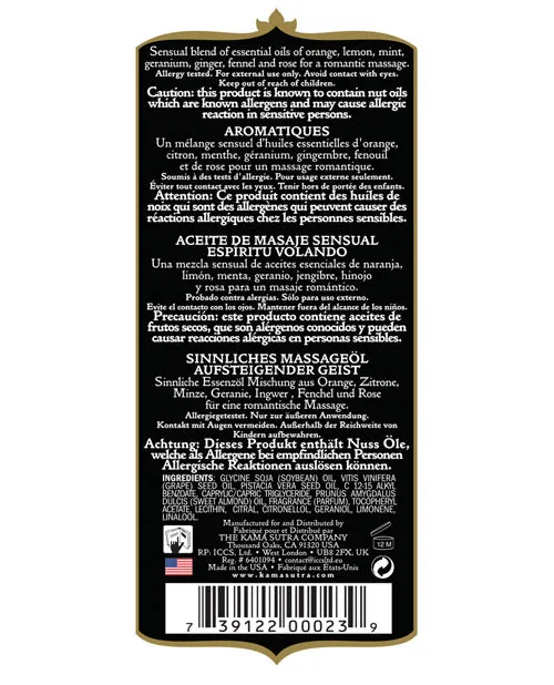 Aromatics Massage Oil Kama Sutra Aromatic Massage Oil Soaring Spirit 8oz Couples Aromatics Massage Oil Kama Sutra Aromatic Massage Oil Soaring Spirit 8oz Couples