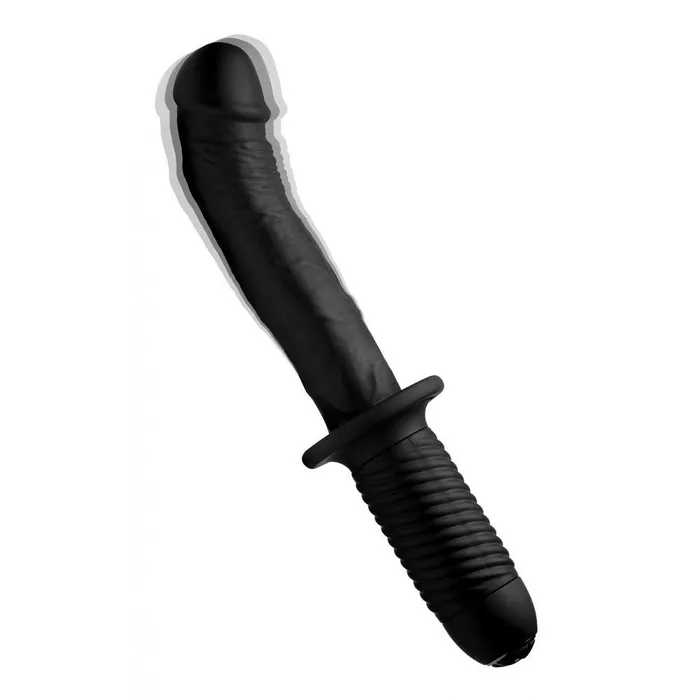 Ass Thumpers Female Sex Toys The Large Realistic 10X Silicone Vibrator with Handle