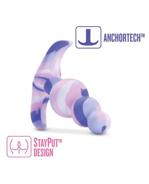 Avant Twilight Blue Silicone Anal Plug BlueWhite Avant Anal Avant Twilight Blue Silicone Anal Plug BlueWhite Avant Anal