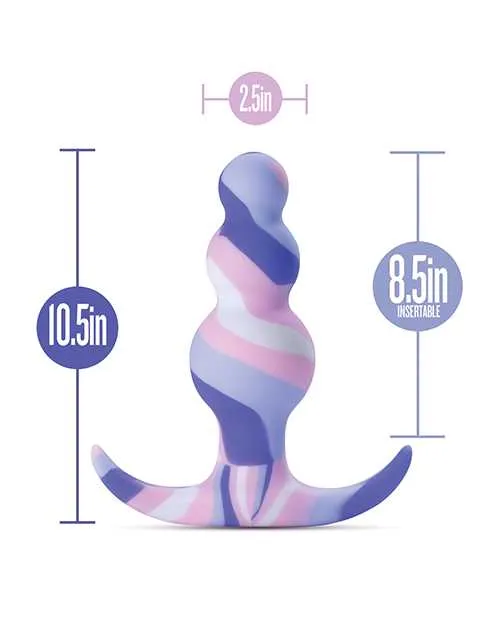 Avant Twilight Blue Silicone Anal Plug BlueWhite Avant Anal Avant Twilight Blue Silicone Anal Plug BlueWhite Avant Anal