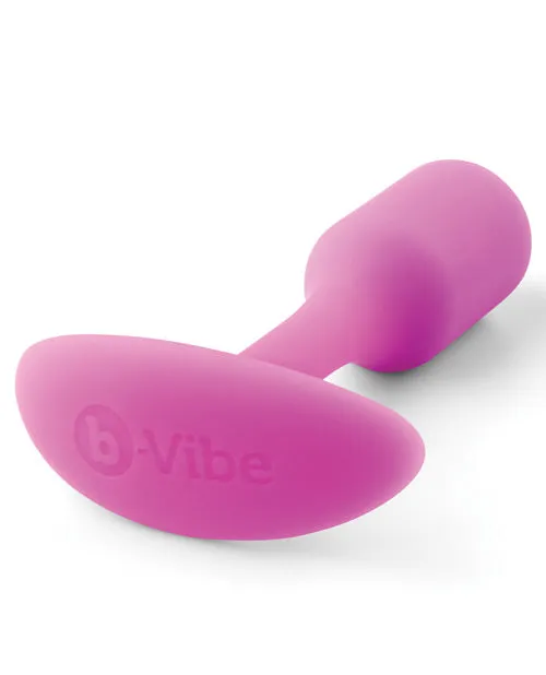 B Vibe Anal BVibe Snug Plug 1 Silicone Weighted Butt Plug Fucshia