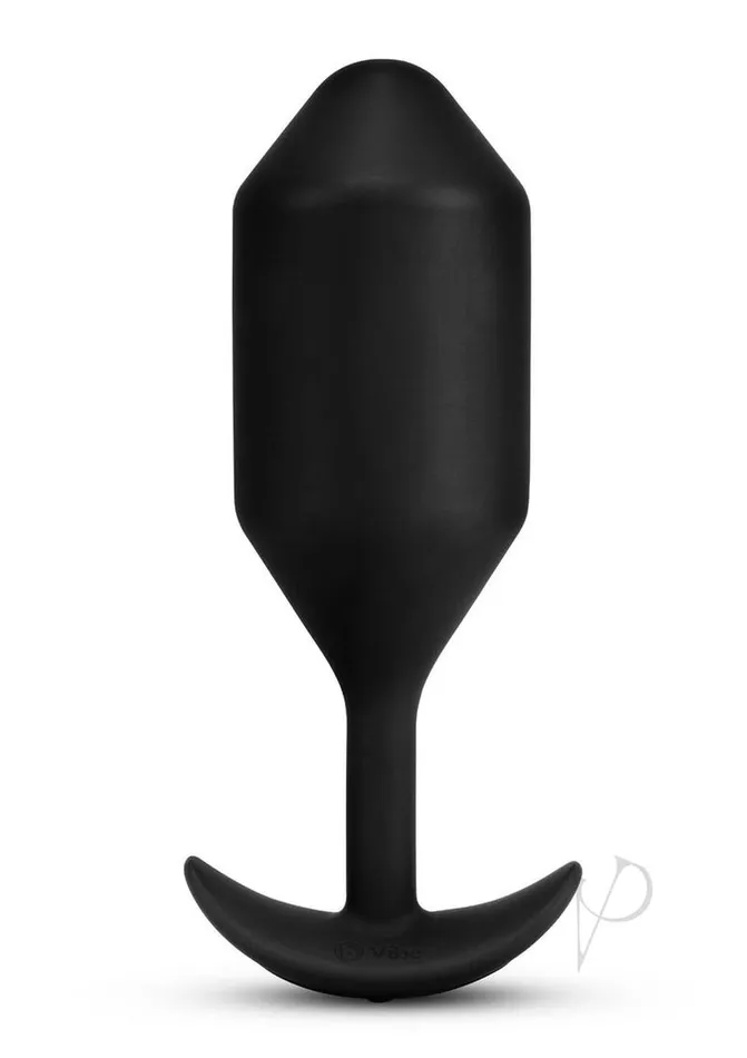 B Vibe BVibe Vibrating Snug Plug Rechargeable Silicone Anal Plug XXLarge Black Anal