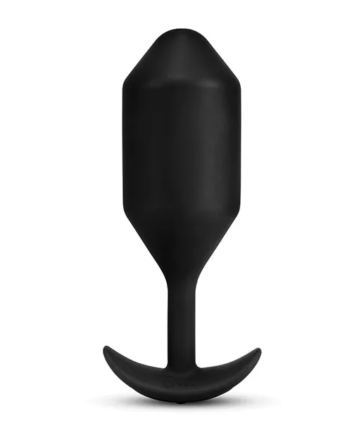 B Vibe BVibe Vibrating Snug Plug Rechargeable Silicone Anal Plug XXLarge Black Anal
