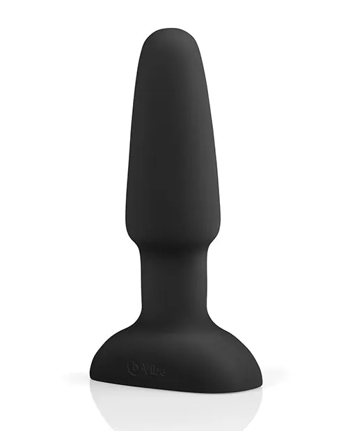 BVibe Rimming Plug 2 Rechargeable Silicone Anal Plug Black B Vibe Anal BVibe Rimming Plug 2 Rechargeable Silicone Anal Plug Black B Vibe Anal