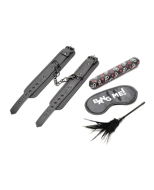 Bang 4 pc Bondage Kit Black Bang Anal