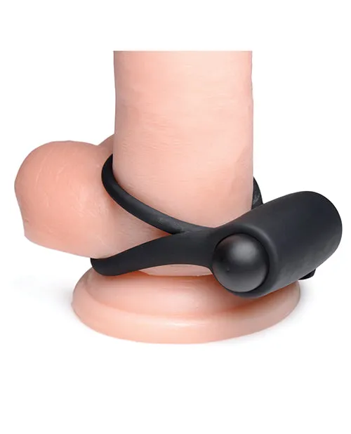 Bang Male Sex Toys Bang Silicone Rechargeable Cock Ring and Bullet with Remote Control Black