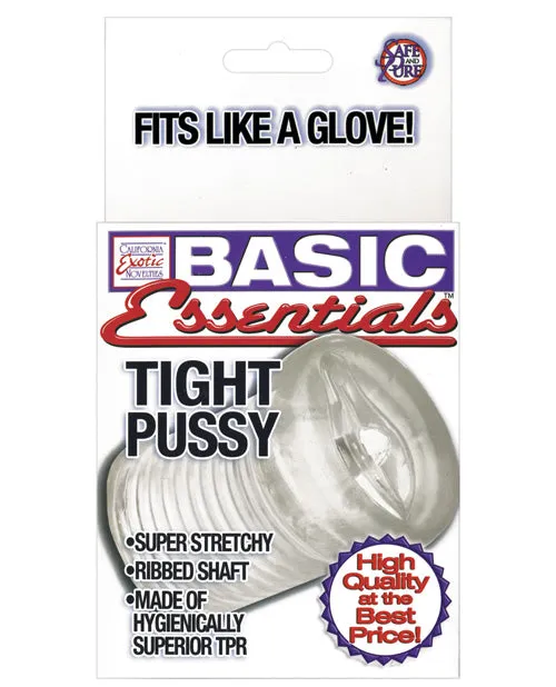 Basic Essentials Tight Masturbator Pussy Clear Basic Essentials Male Sex Toys