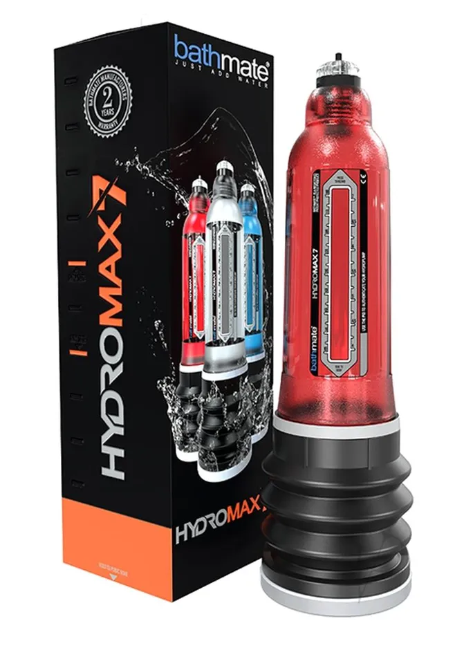 Bathmate Male Sex Toys Hydromax7 Penis Pump Red