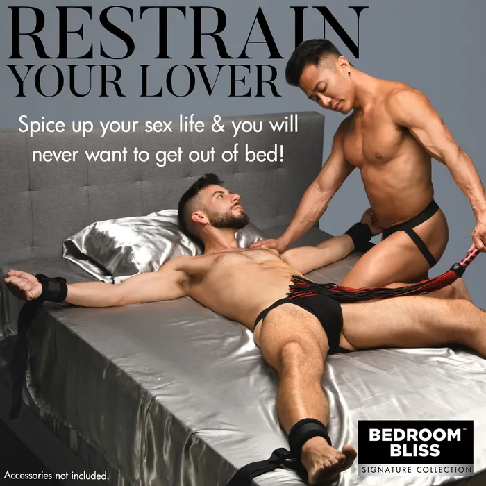 Bedroom Bliss Vibrators Lovers Bed Restraint System