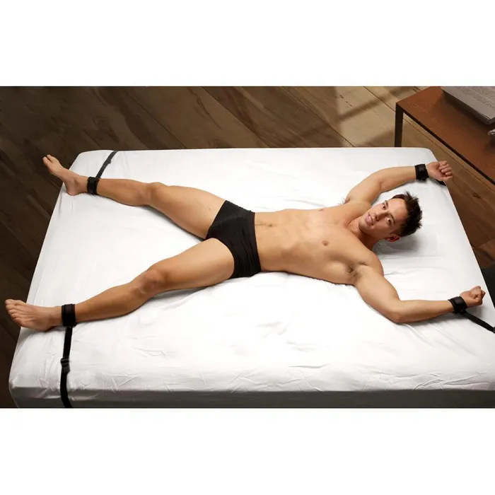 Beginner Fleece Bed Restraints Kit Frisky Couples