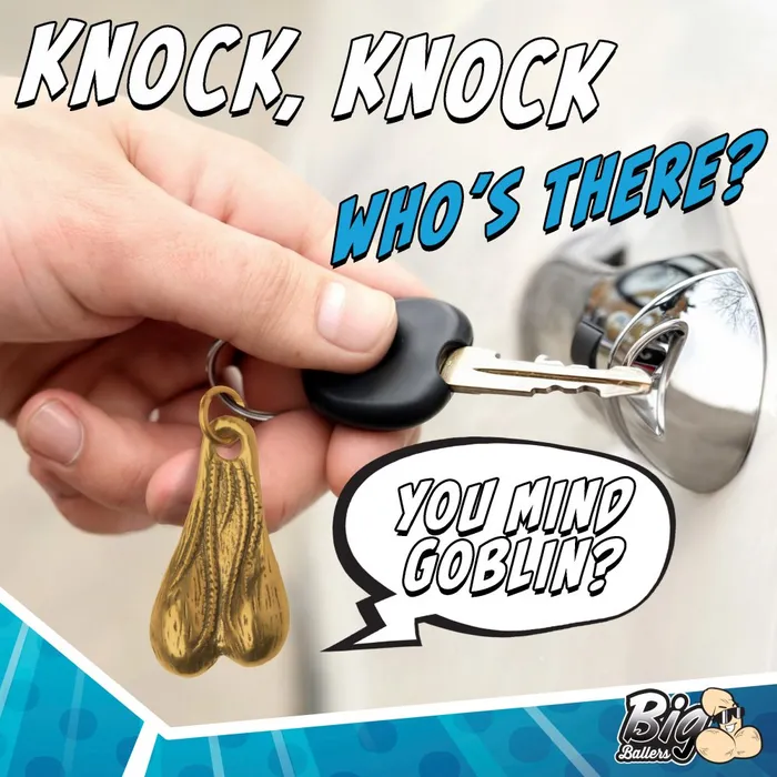 Big Ballers Dildos Big Ballers Brass Nuts Keychain