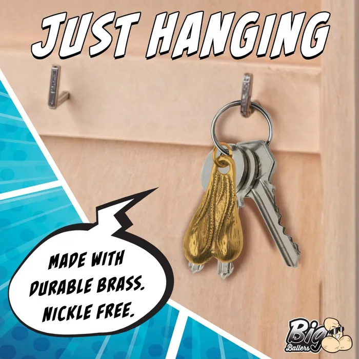 Big Ballers Dildos Big Ballers Brass Nuts Keychain