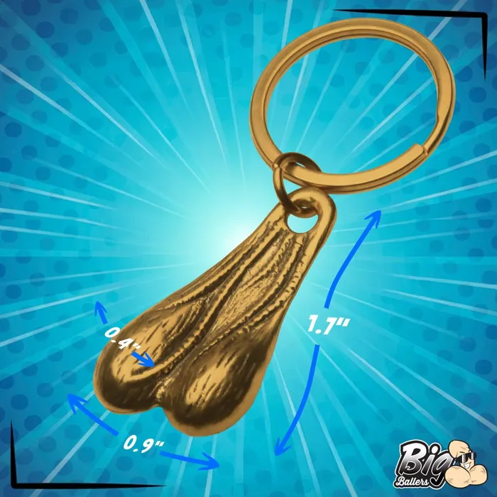 Big Ballers Dildos Big Ballers Brass Nuts Keychain