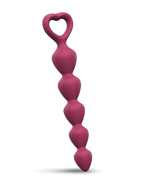 Bing Bang Silicone Anal Beads Medium Plum Star Love To Love Male Sex Toys