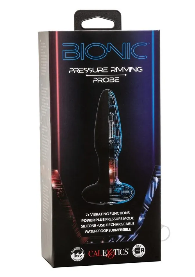 Bionic Anal Bionic Pressure Rimming Probe Rechargeable Silicone Anal Stimulator Black Bionic Anal Bionic Pressure Rimming Probe Rechargeable Silicone Anal Stimulator Black