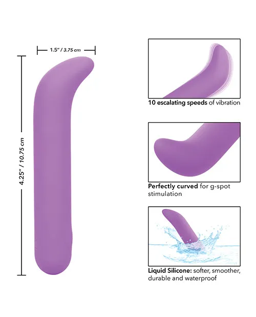 Bliss By Cal Exotics Bliss Liquid Silicone Rechargeable Mini G Vibrator Purple Female Sex Toys Bliss By Cal Exotics Bliss Liquid Silicone Rechargeable Mini G Vibrator Purple Female Sex Toys
