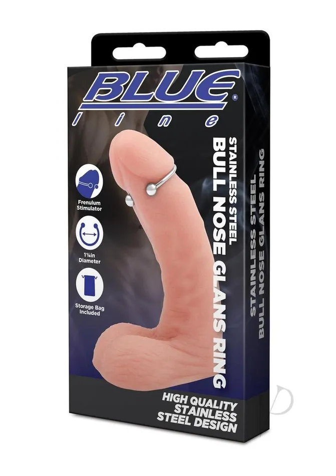 Blue Line Cand B Gear Male Sex Toys Blue Line Bull Nose Glans Ring 32mm Stainless Steel Blue Line Cand B Gear Male Sex Toys Blue Line Bull Nose Glans Ring 32mm Stainless Steel