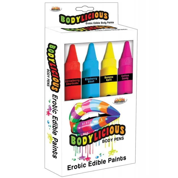 Bodylicious Edible Pens Pack of 4 Hott Male Sex Toys