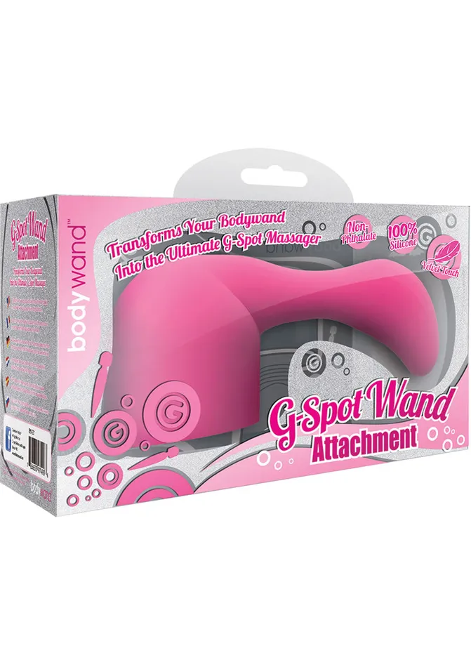 Bodywand Vibrators Bodywand GSpot Wand Silicone Attachment Pink