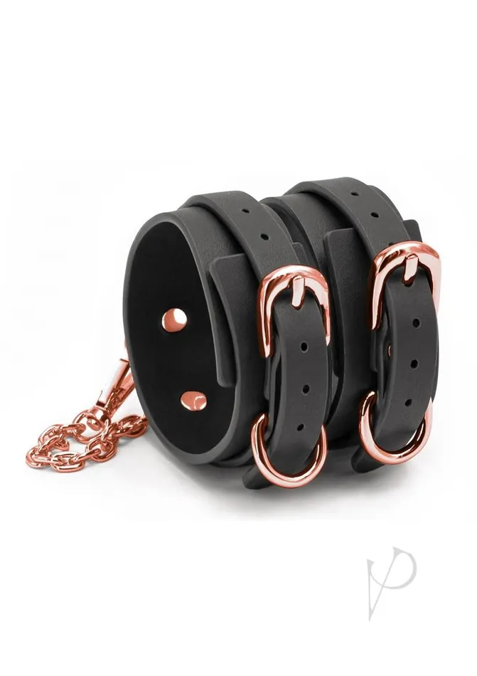 Bondage Couture Restraints Bondage Couture PU Leather Ankle Cuffs Black Bondage Couture Restraints Bondage Couture PU Leather Ankle Cuffs Black