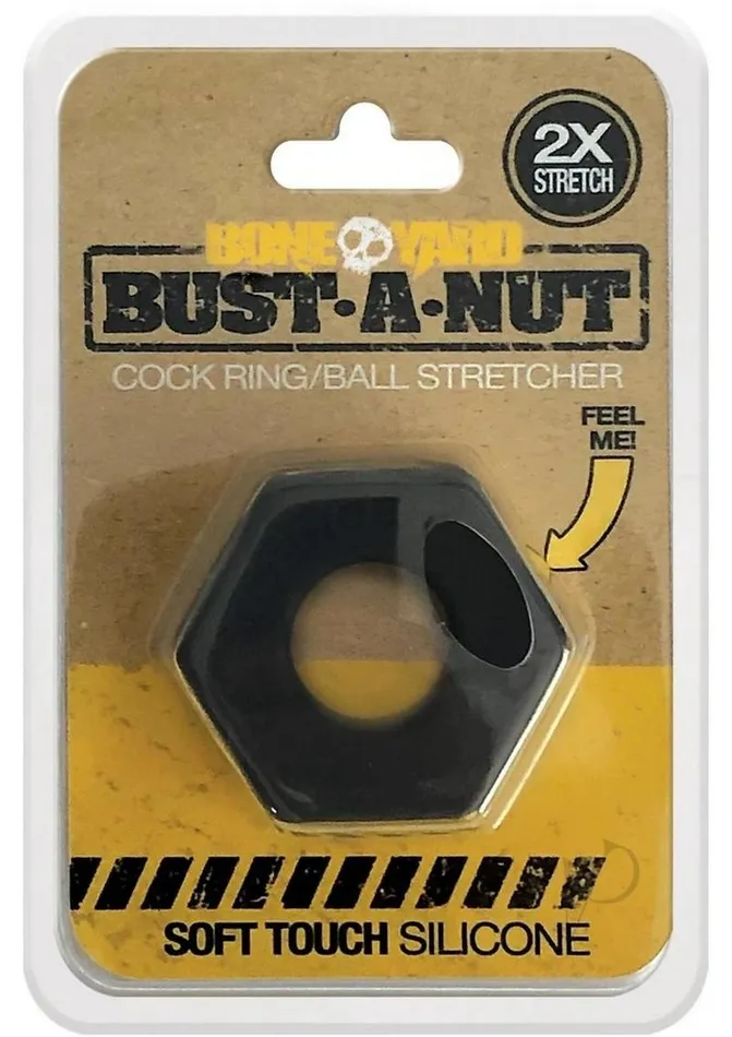 Boneyard Anal Boneyard Bust A Nut 2X Stretch Silicone Stretcher Black