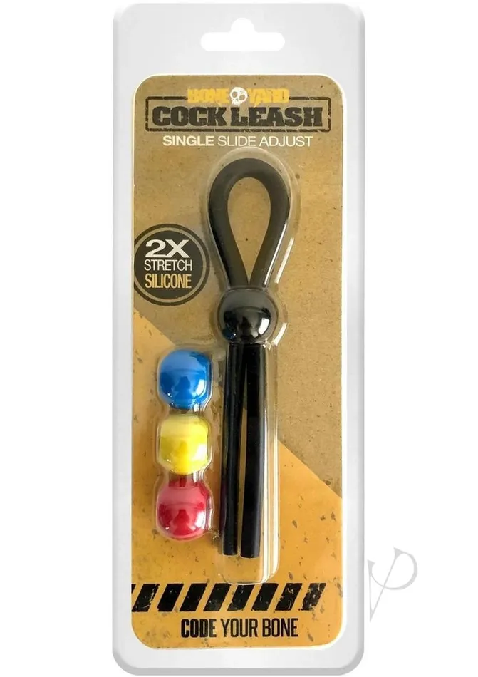 Boneyard Dildos Boneyard Single Slide Cock Leash 2X Stretch Silicone Cock Tie Black and Multicolor Boneyard Dildos Boneyard Single Slide Cock Leash 2X Stretch Silicone Cock Tie Black and Multicolor