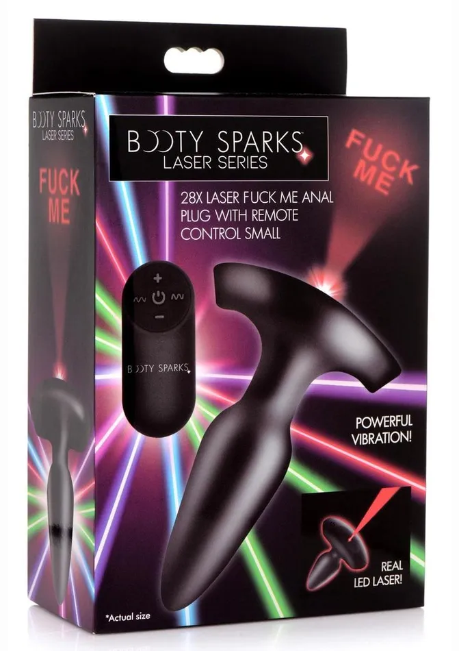 Booty Sparks Male Sex Toys Booty Sparks Laser F Me Rechargeable Silicone Anal Plug with Remote Control Small Black with Red Light Booty Sparks Male Sex Toys Booty Sparks Laser F Me Rechargeable Silicone Anal Plug with Remote Control Small Black with Red Light