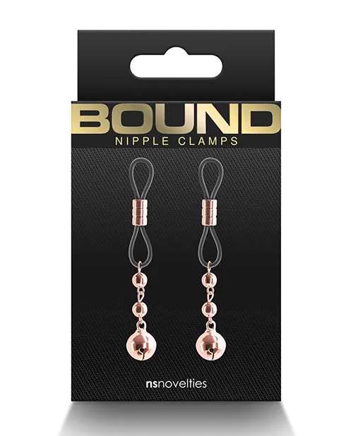 Bound Bound Nipple Clamps D1 Rose Gold Vibrators Bound Bound Nipple Clamps D1 Rose Gold Vibrators