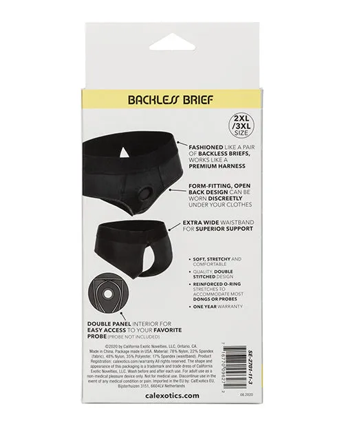 Boundless Backless Brief Harness 2XL3XL Black Boundless Female Sex Toys Boundless Backless Brief Harness 2XL3XL Black Boundless Female Sex Toys