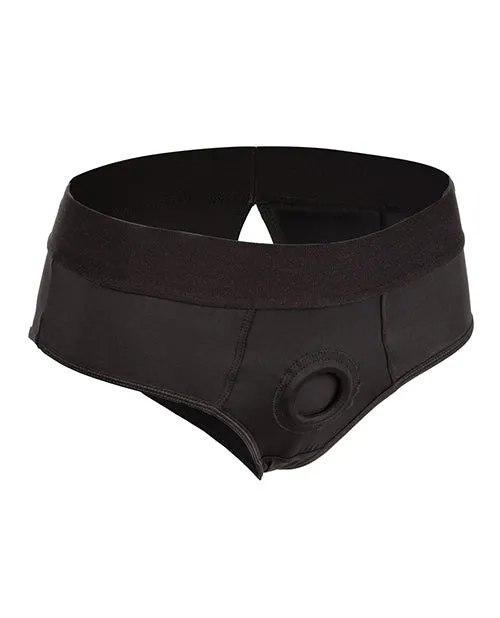 Boundless Backless Brief Harness 2XL3XL Black Boundless Female Sex Toys Boundless Backless Brief Harness 2XL3XL Black Boundless Female Sex Toys