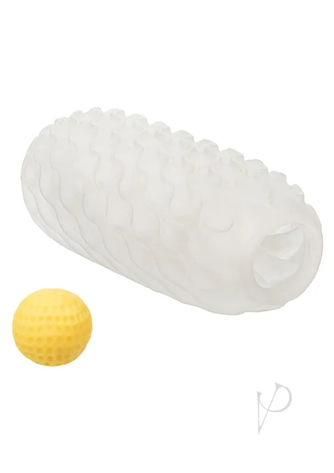 Boundless Reversible Squishy Ball Stroker Yellow Boundless Male Sex Toys