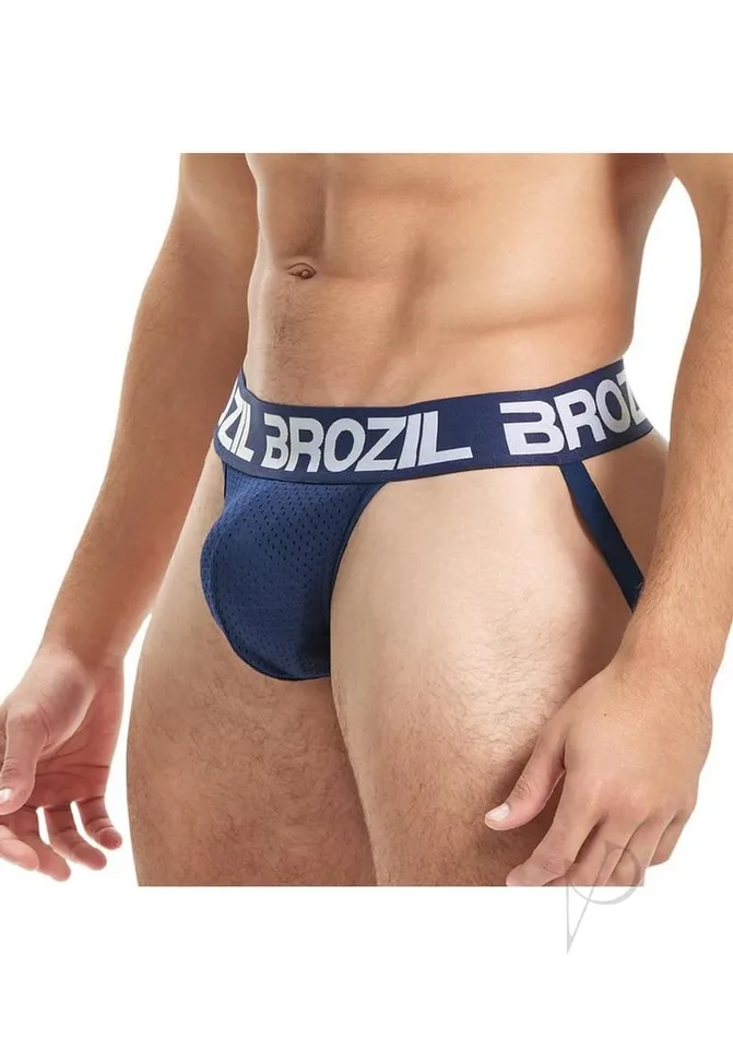 Brozil Anal Brozil Ultra Bulge Enhancing Jockstrap SmallMedium Navy Blue Brozil Anal Brozil Ultra Bulge Enhancing Jockstrap SmallMedium Navy Blue