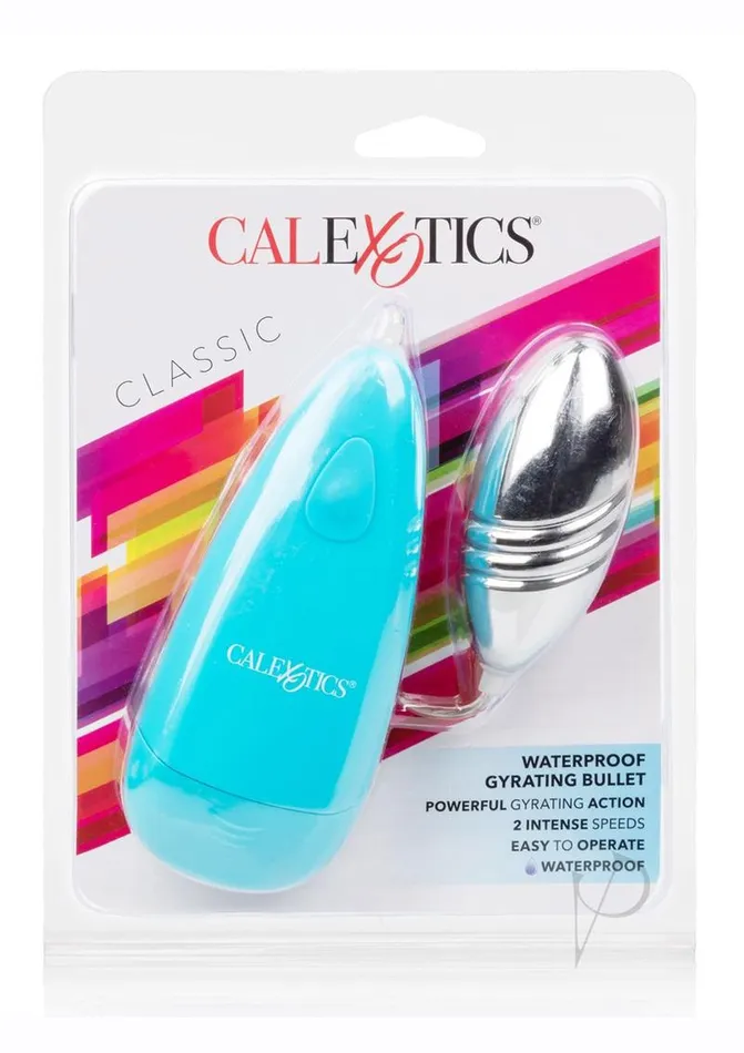 Bullets Female Sex Toys Gyrating Bullet with Wired Remote Control Blue