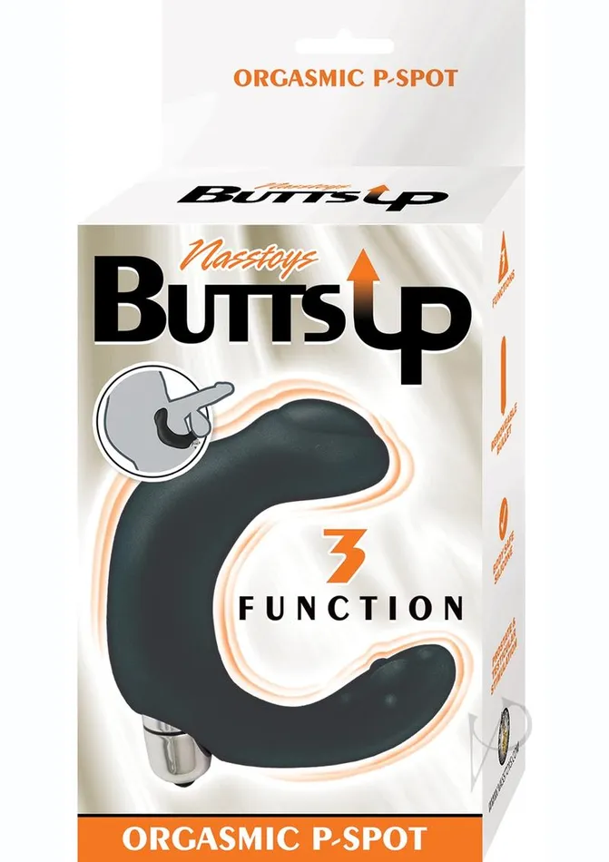 Butts Up Butts Up Orgasmic Silicone PSpot Prostate Massager Black Anal