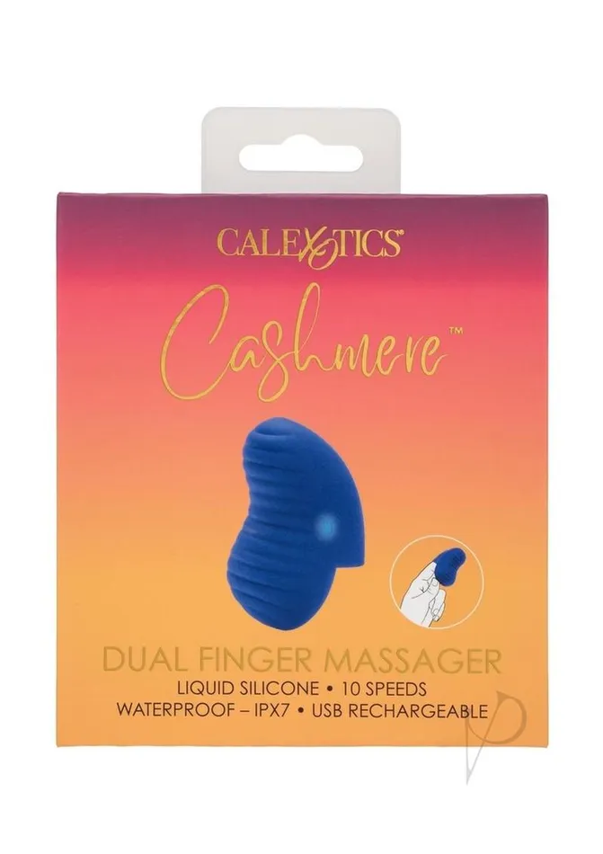Cashmere Female Sex Toys Cashmere Dual Finger Massager Rechargeable Silicone Vibrator Blue Cashmere Female Sex Toys Cashmere Dual Finger Massager Rechargeable Silicone Vibrator Blue