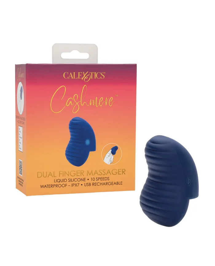 Cashmere Female Sex Toys Cashmere Dual Finger Massager Rechargeable Silicone Vibrator Blue Cashmere Female Sex Toys Cashmere Dual Finger Massager Rechargeable Silicone Vibrator Blue