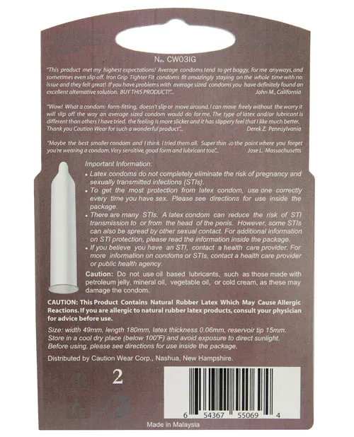 Caution Wear Male Sex Toys Caution Wear Iron Grip Snug Fit Pack of 3 Caution Wear Male Sex Toys Caution Wear Iron Grip Snug Fit Pack of 3