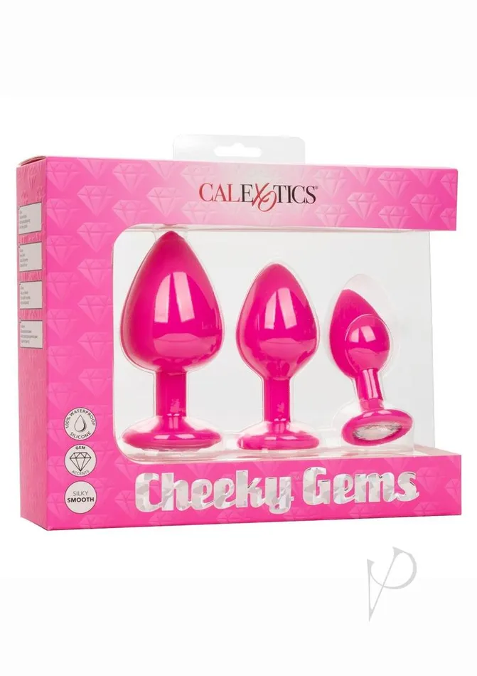 Cheeky Gems Silicone Anal Training Kit Pink Cheeky Anal