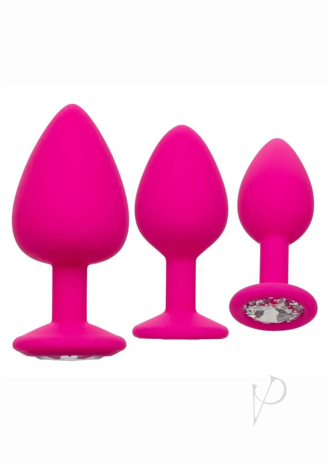 Cheeky Gems Silicone Anal Training Kit Pink Cheeky Anal
