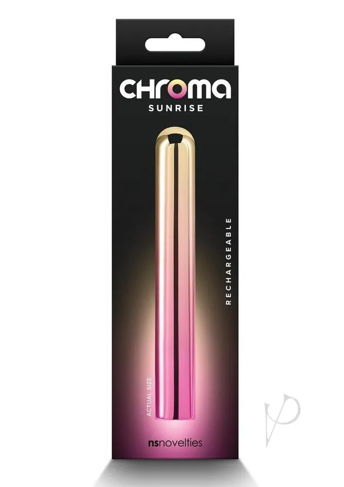 Chroma Sunrise Rechargeable Vibrator Large Multicolor Chroma Female Sex Toys Chroma Sunrise Rechargeable Vibrator Large Multicolor Chroma Female Sex Toys