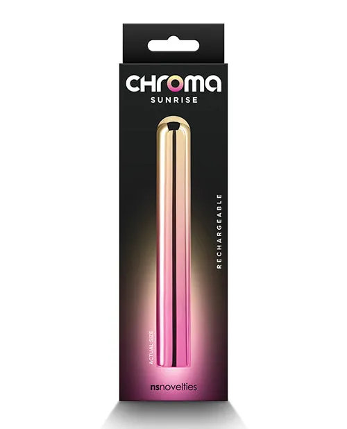 Chroma Sunrise Rechargeable Vibrator Large Multicolor Chroma Female Sex Toys Chroma Sunrise Rechargeable Vibrator Large Multicolor Chroma Female Sex Toys
