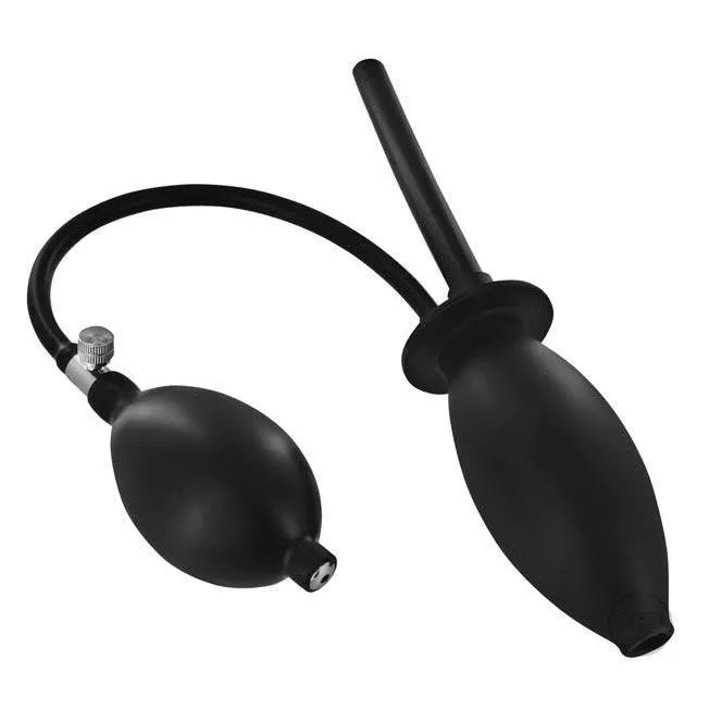 CleanStream Male Sex Toys Inflatable Enema Plug and Desensitizing Lube