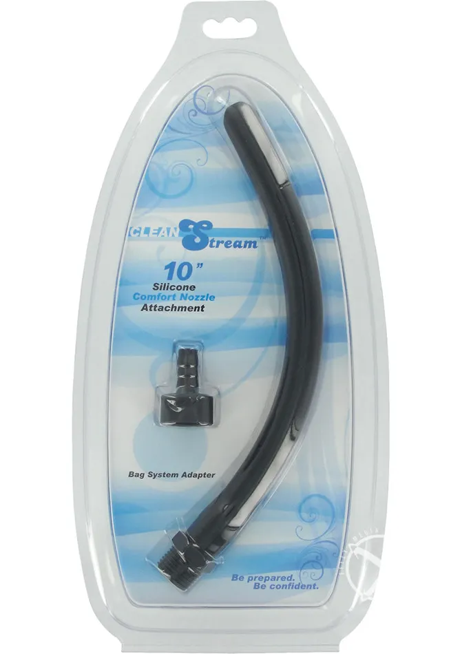 CleanStream Silicone Comfort Nozzle Attachment 10in Black Cleanstream Anal CleanStream Silicone Comfort Nozzle Attachment 10in Black Cleanstream Anal