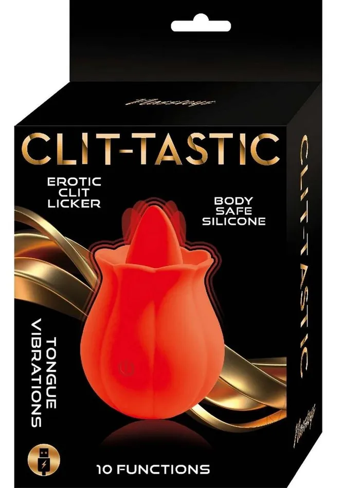 ClitTastic Erotic Clit Licker Rechargeable Silicone Clitoral Vibrator Red Nasstoys Female Sex Toys ClitTastic Erotic Clit Licker Rechargeable Silicone Clitoral Vibrator Red Nasstoys Female Sex Toys