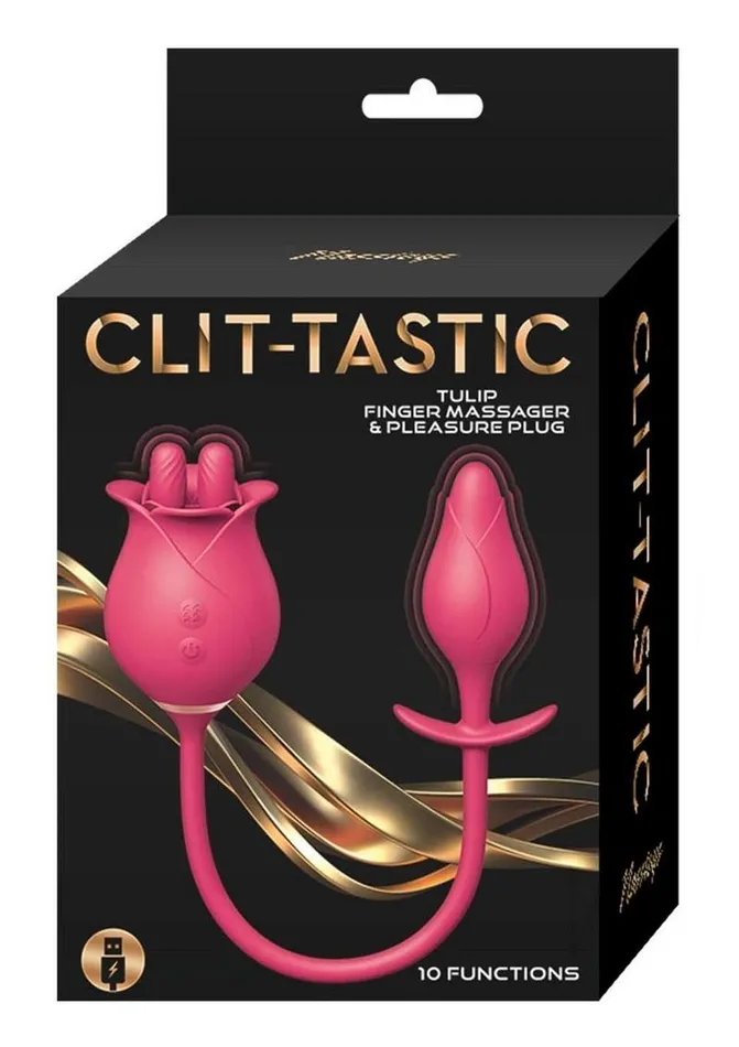 Clit Tastic Vibrators ClitTastic Tulip Clitoral Vibrator Red