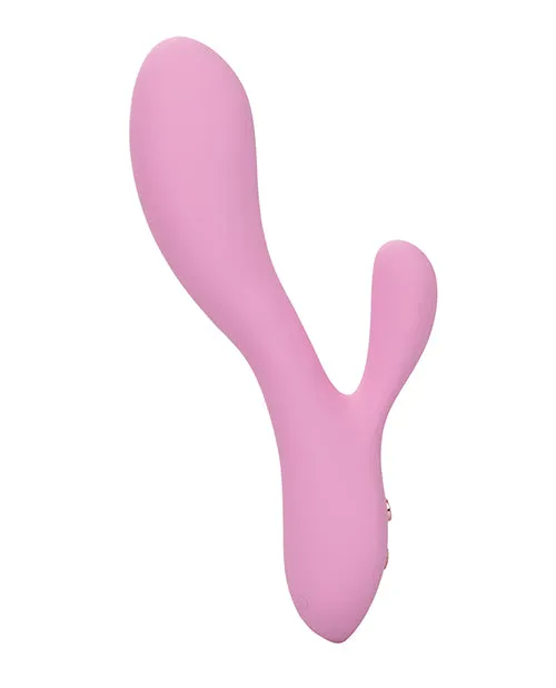 Contour Zoie Rechargeable Silicone Rabbit Vibrator Pink Contour Female Sex Toys