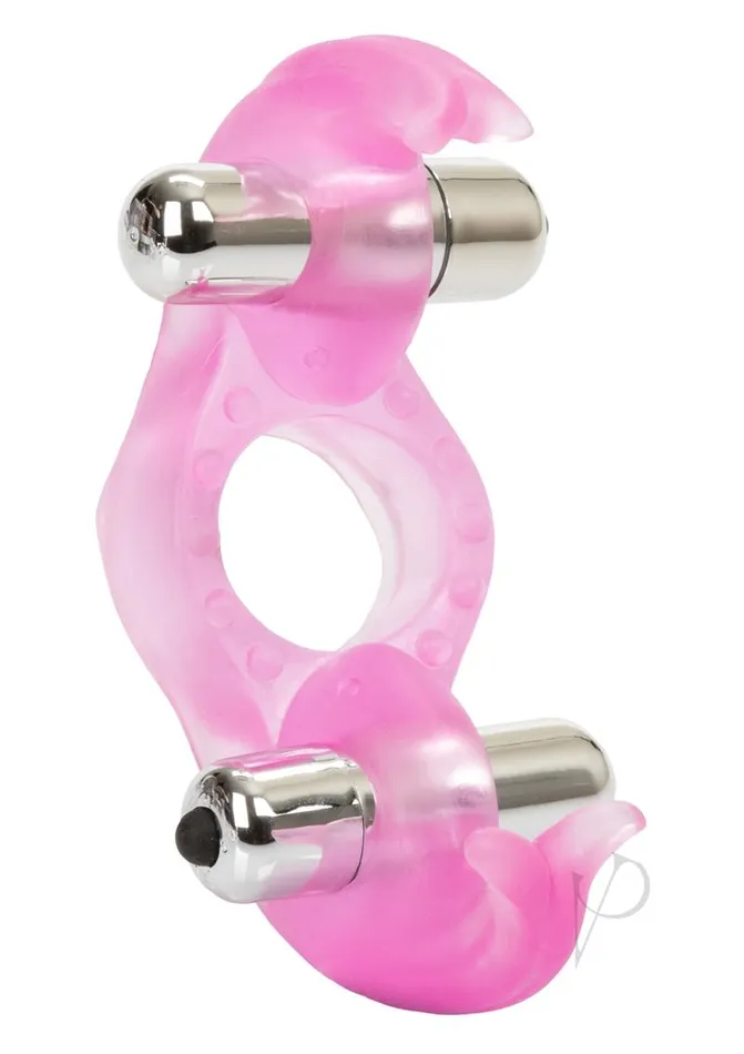 Couples Enhancers Couples Triple Orgasms Enhancer Vibrating Cock Ring with Clitoral Stimulation Pink Couples Enhancers Couples Triple Orgasms Enhancer Vibrating Cock Ring with Clitoral Stimulation Pink