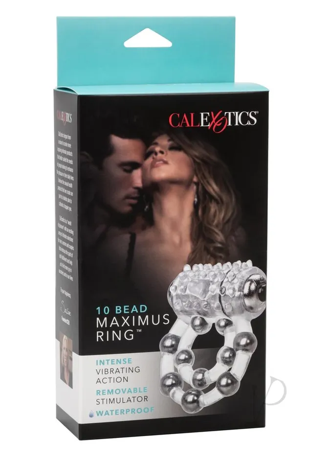Couples Enhancers Male Sex Toys 10 Bead Maximus Ring Vibrating Cock Ring Clear Couples Enhancers Male Sex Toys 10 Bead Maximus Ring Vibrating Cock Ring Clear