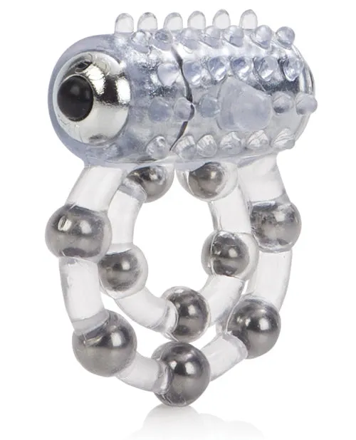 Couples Enhancers Male Sex Toys 10 Bead Maximus Ring Vibrating Cock Ring Clear Couples Enhancers Male Sex Toys 10 Bead Maximus Ring Vibrating Cock Ring Clear