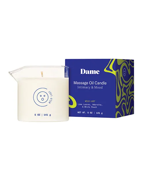 Couples Dame Dame Massage Oil Candle Wild Lust